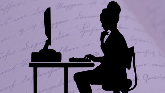 woman at desk thinking